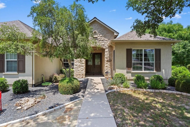 115 Durango Trl, Georgetown, TX 78633 - view of front of property featuring stucco siding and stone siding