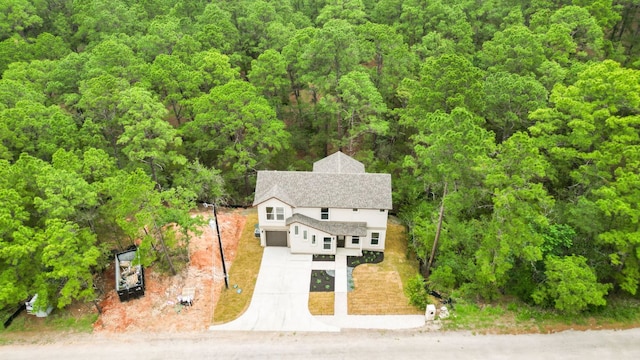 182 Kaanapali Ln, Bastrop, TX 78602 - aerial view of property and surrounding area with a forest