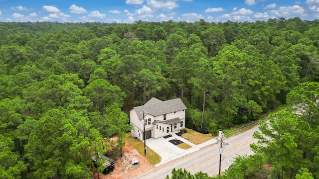 182 Kaanapali Ln, Bastrop, TX 78602 - view from above of property featuring a heavily wooded area