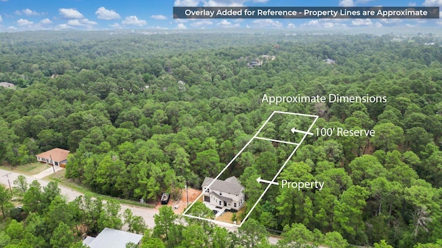 182 Kaanapali Ln, Bastrop, TX 78602 - aerial view of property's location with property boundaries highlighted