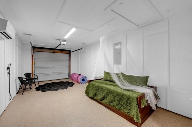 249 Hill Dr, Granite Shoals, TX 78654 - garage featuring an AC wall unit