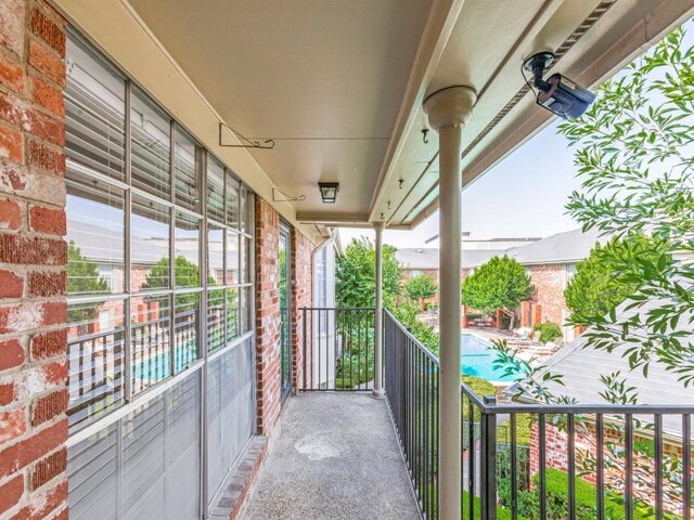 7920 Rockwood Ln Unit 208, Austin, TX 78757 - balcony featuring view of pool