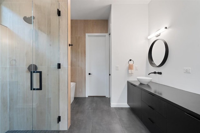 2010 Oxford Ave, Austin, TX 78704 - bathroom with vanity, a stall shower, and a freestanding tub