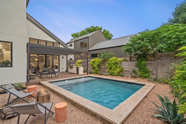 2010 Oxford Ave, Austin, TX 78704 - view of swimming pool with a patio