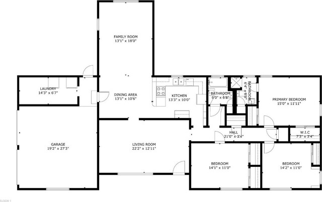 2300 Westworth Cir, Austin, TX 78704 - floor plan / room layout
