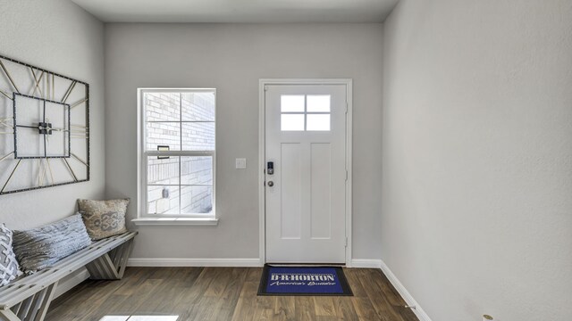 13702 Bothwell Pl, Manor, TX 78653 - entryway featuring wood finished floors and baseboards