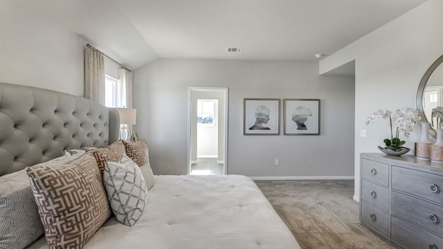13702 Bothwell Pl, Manor, TX 78653 - bedroom with carpet floors, baseboards, and lofted ceiling