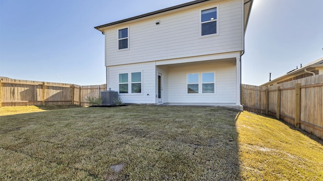 13702 Bothwell Pl, Manor, TX 78653 - rear view of property with central AC unit