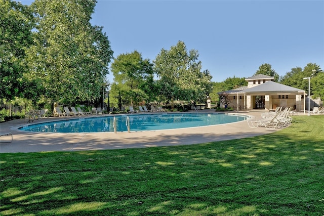 11710 Raymond C Ewry Ln, Austin, TX 78748 - community pool with a yard and a patio area