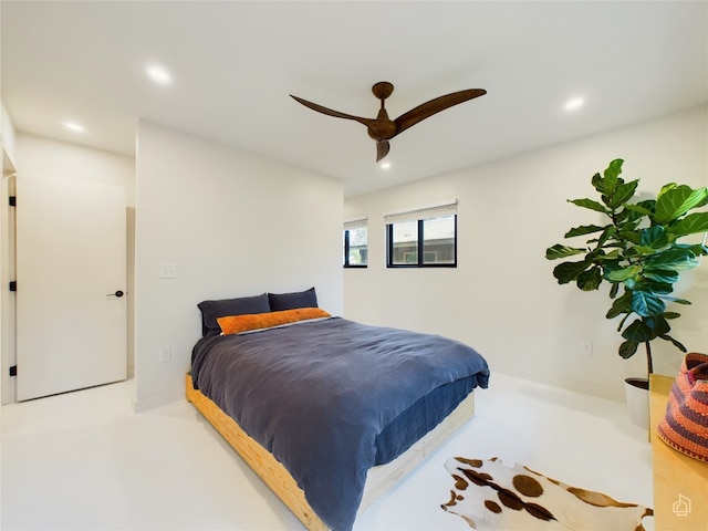 6007 Leisure Run Rd, Austin, TX 78745 - bedroom featuring recessed lighting and a ceiling fan