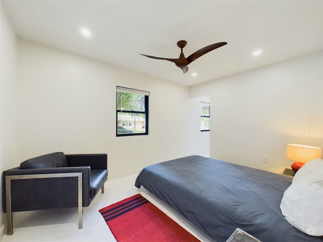 6007 Leisure Run Rd, Austin, TX 78745 - bedroom featuring recessed lighting and ceiling fan