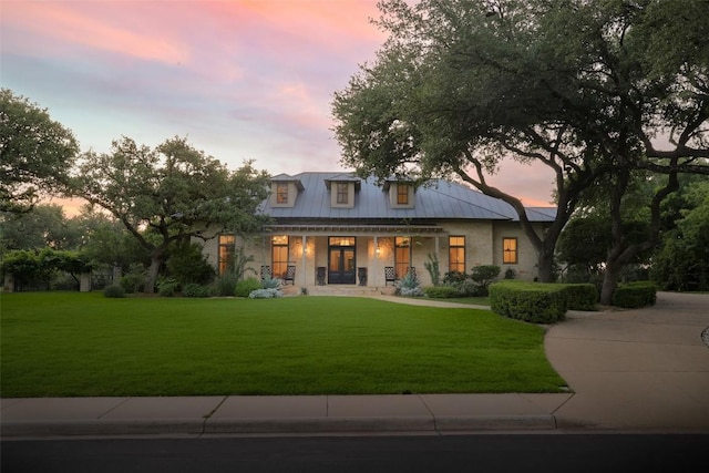3020 Maravillas Loop, Austin, TX 78735 - modern inspired farmhouse with a front yard and a porch