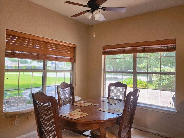 1726 Riverchase Ave, Smithville, TX 78957 - dining room featuring ceiling fan