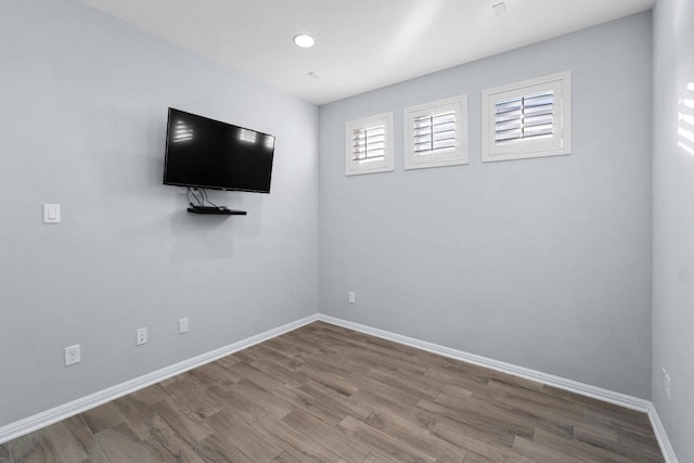 5109 Scenic Lake Dr, Georgetown, TX 78626 - below grade area featuring wood finished floors and baseboards