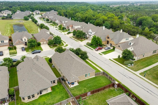 3633 Mineral Dr, Leander, TX 78641 - aerial view of residential area featuring a nearby body of water