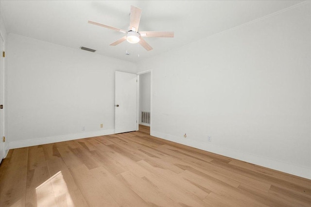 4831 Trail Crest Cir, Austin, TX 78735 - empty room featuring wood finished floors and ceiling fan