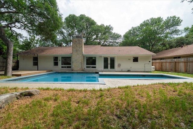 4831 Trail Crest Cir, Austin, TX 78735 - view of pool with french doors