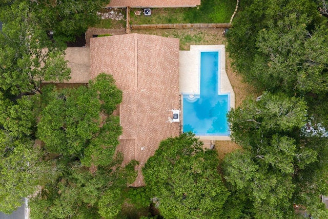 4831 Trail Crest Cir, Austin, TX 78735 - aerial view of property's location with a pool