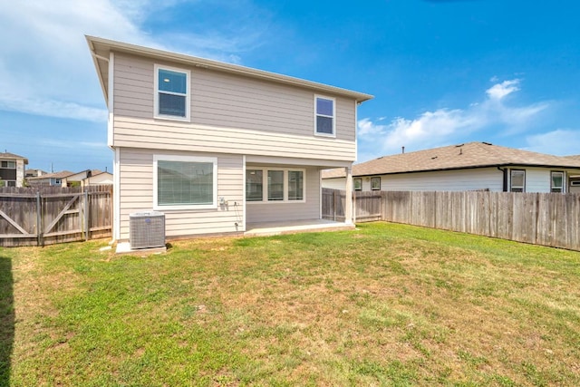 117 Scarborough Way, San Marcos, TX 78666 - rear view of property with central AC