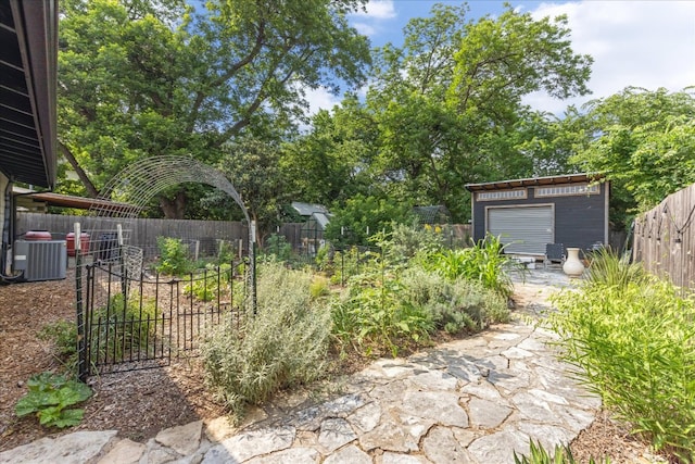 3409 Kay St, Austin, TX 78702 - fenced backyard featuring central AC