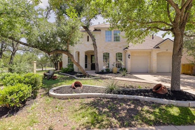 7921 Davis Mountain Pass, Austin, TX 78726 - view of front of house featuring stone siding and concrete driveway