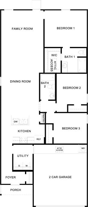 410 Wild Goose Dr, Luling, TX 78648 - home floor plan