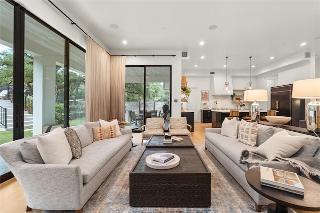 4901 Southcrest Dr, Austin, TX 78746 - living room with recessed lighting