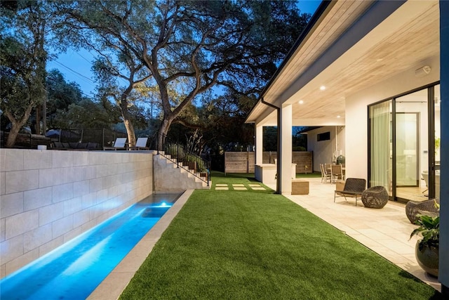 4901 Southcrest Dr, Austin, TX 78746 - view of yard featuring a patio area