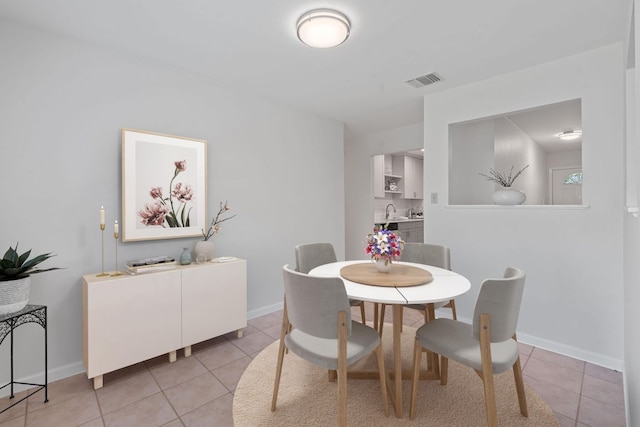 2804 Bushnell Dr, Austin, TX 78745 - dining area with light tile patterned flooring