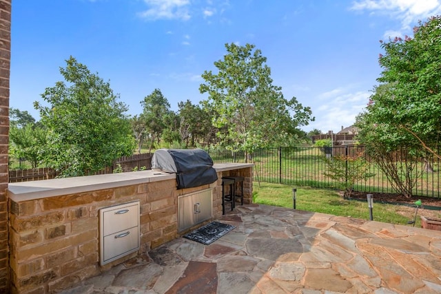 136 Medina Hills Ct, Austin, TX 78737 - fenced backyard featuring a patio