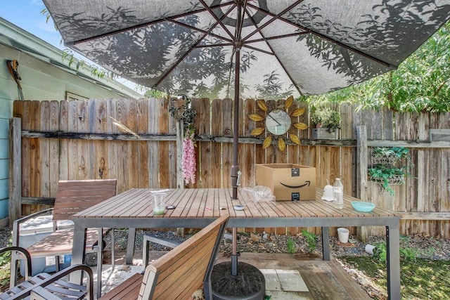 8505 Dryfield Dr, Austin, TX 78758 - view of patio with outdoor dining space