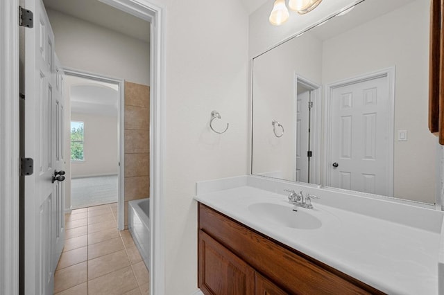 12304 Buvana Dr, Austin, TX 78739 - bathroom with vanity and tile patterned flooring