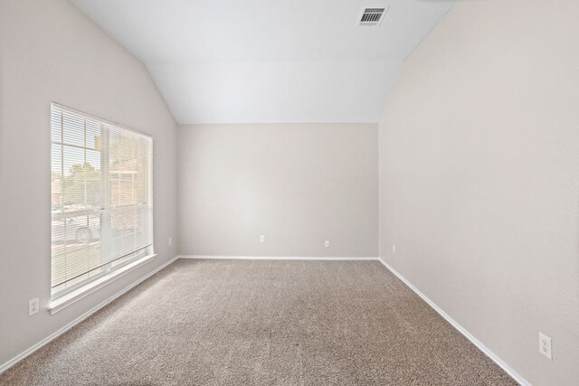 117 N Maplewood, Kyle, TX 78640 - additional living space featuring lofted ceiling and carpet flooring