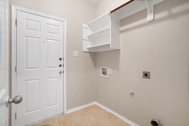 117 N Maplewood, Kyle, TX 78640 - laundry room featuring hookup for a washing machine, electric dryer hookup, and hookup for a gas dryer