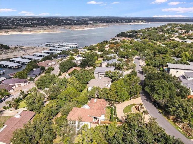 921 Electra, Lakeway, TX 78734 - aerial view of residential area featuring a nearby body of water