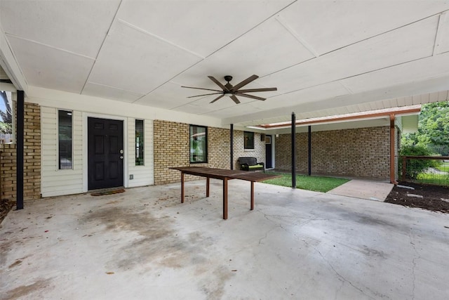 1506 Northridge Dr, Austin, TX 78723 - view of patio / terrace featuring a ceiling fan