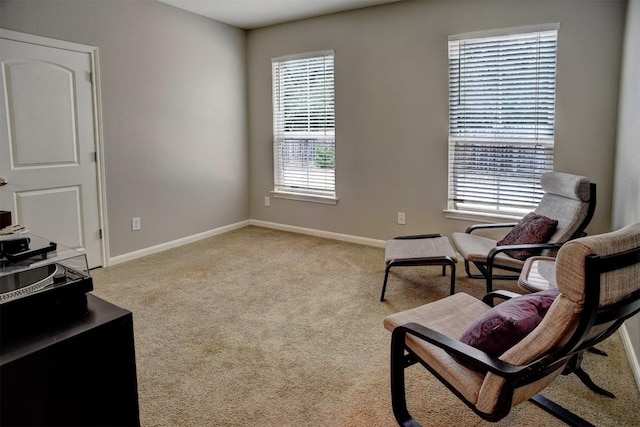 233 Maple Leaf Trl, Elgin, TX 78621 - sitting room featuring carpet floors, healthy amount of natural light, and baseboards