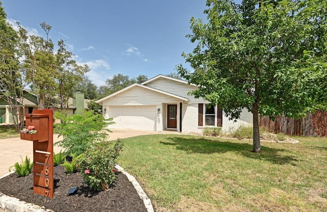 7607 Whispering Winds Dr, Austin, TX 78745 - single story home with a garage, driveway, and brick siding