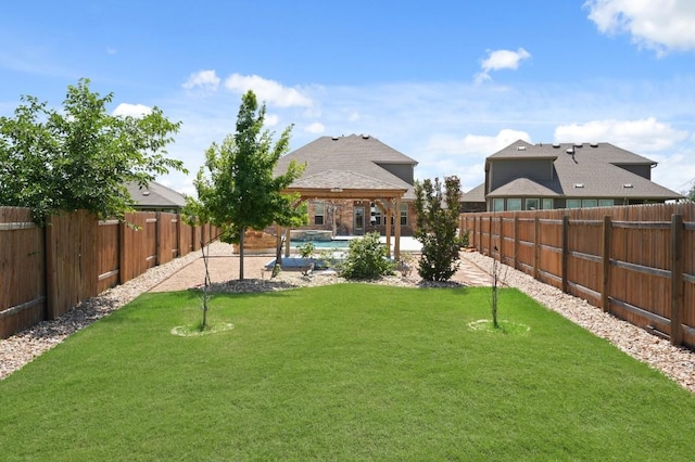 7109 Bargello Pl, Round Rock, TX 78665 - fenced backyard with a gazebo