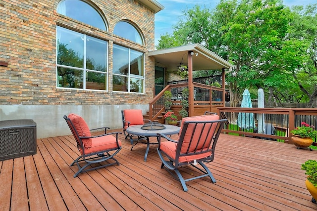 10129 Brimfield Dr, Austin, TX 78726 - wooden terrace featuring a fire pit