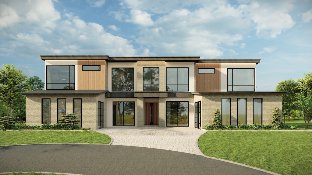 4700 Boxwood Bnd, Lago Vista, TX 78645 - view of front facade with a front yard