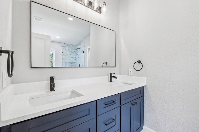 8804 Ravello Pass, Austin, TX 78749 - full bath featuring double vanity and a shower stall