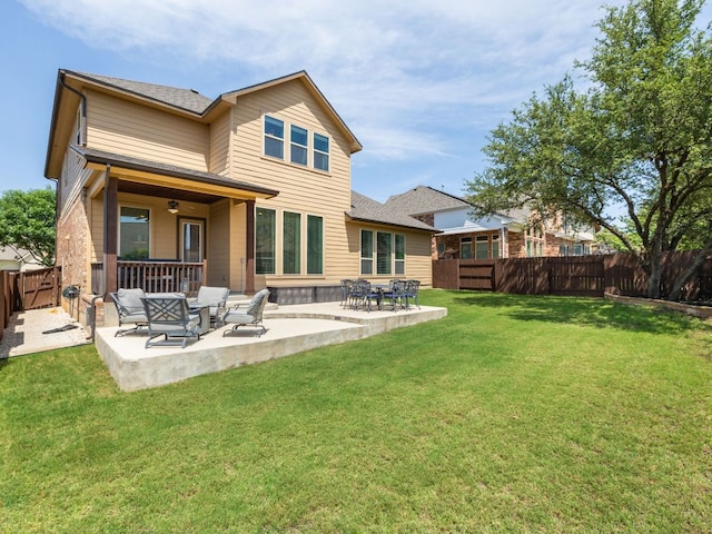 108 Brantley Lake Ln, Georgetown, TX 78628 - rear view of house featuring a patio area