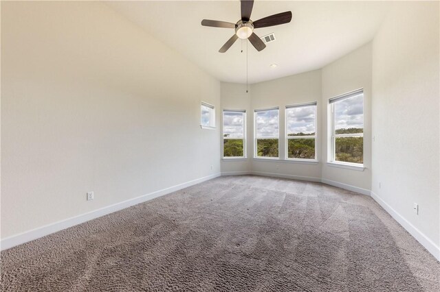 748 Hazy Hills Loop, Dripping Springs, TX 78620 - empty room featuring carpet, baseboards, and ceiling fan