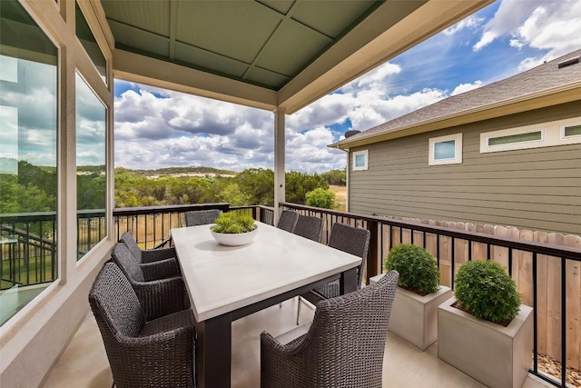 748 Hazy Hills Loop, Dripping Springs, TX 78620 - balcony featuring outdoor dining space