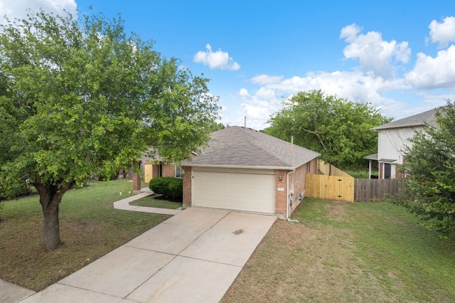 13820 Ceylon Tea Cir, Pflugerville, TX 78660 - view of front of property with brick siding, driveway, a garage, and a shingled roof