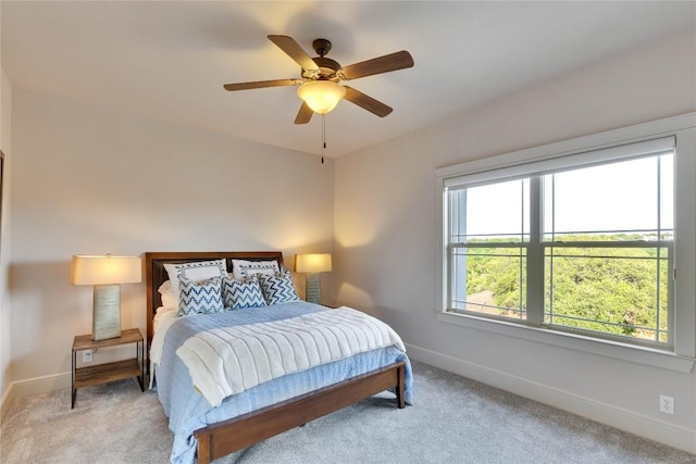 7116 Greenshores Dr, Austin, TX 78730 - bedroom with carpet and ceiling fan