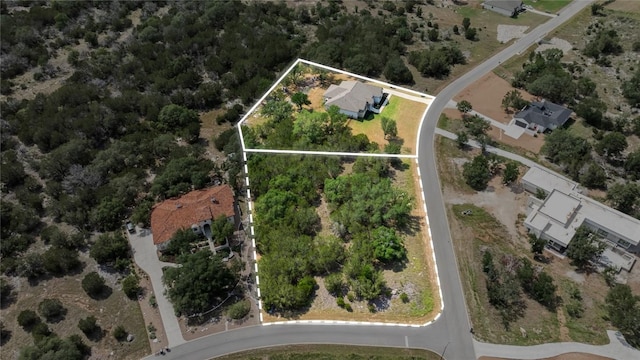 204 Love Creek Ct, Spicewood, TX 78669 - aerial view of property's location featuring property boundaries highlighted