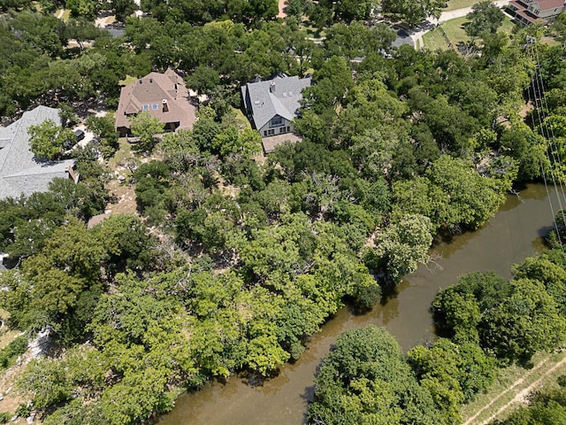 1400 Pearl Cv, Round Rock, TX 78681 - aerial view of a nearby body of water and a tree filled landscape