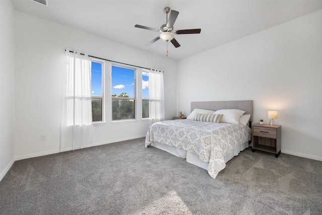 13002 Stanford Dr Unit 40, Austin, TX 78748 - bedroom with carpet flooring, baseboards, and ceiling fan